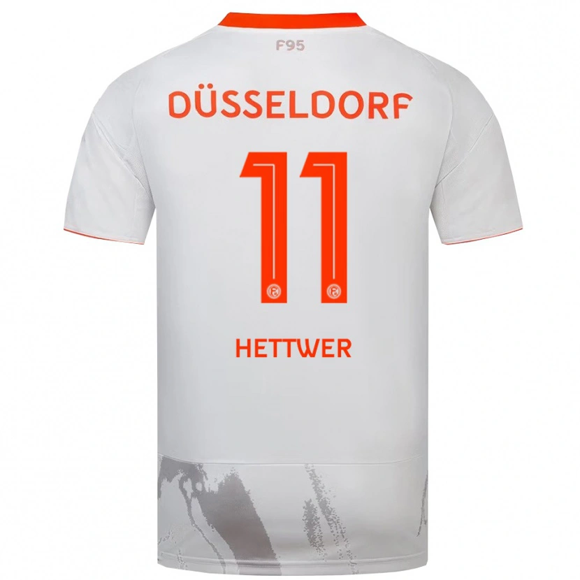 Danxen Herren Julian Hettwer #11 Weiß Orange Auswärtstrikot Trikot 2025/26 T-Shirt Österreich