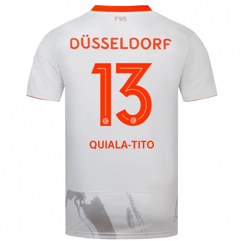 Danxen Herren Darin Quiala-Tito #13 Weiß Orange Auswärtstrikot Trikot 2025/26 T-Shirt Österreich
