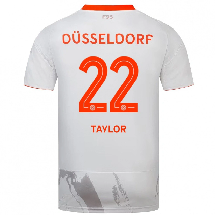 Danxen Herren Makaya Taylor #22 Weiß Orange Auswärtstrikot Trikot 2025/26 T-Shirt Österreich