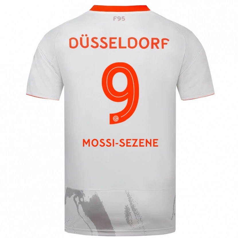 Danxen Herren Dadou Mossi-Sezene #9 Weiß Orange Auswärtstrikot Trikot 2025/26 T-Shirt Österreich