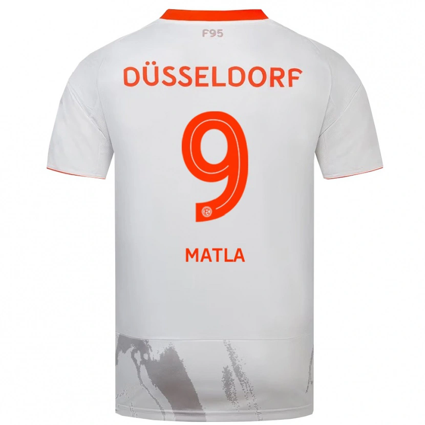Danxen Herren Lenny Matla #9 Weiß Orange Auswärtstrikot Trikot 2025/26 T-Shirt Österreich
