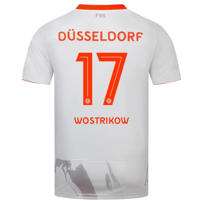 Danxen Herren Danil Wostrikow #17 Weiß Orange Auswärtstrikot Trikot 2025/26 T-Shirt Österreich