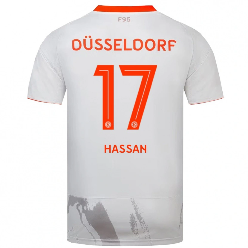 Danxen Herren Ahmad Hassan #17 Weiß Orange Auswärtstrikot Trikot 2025/26 T-Shirt Österreich