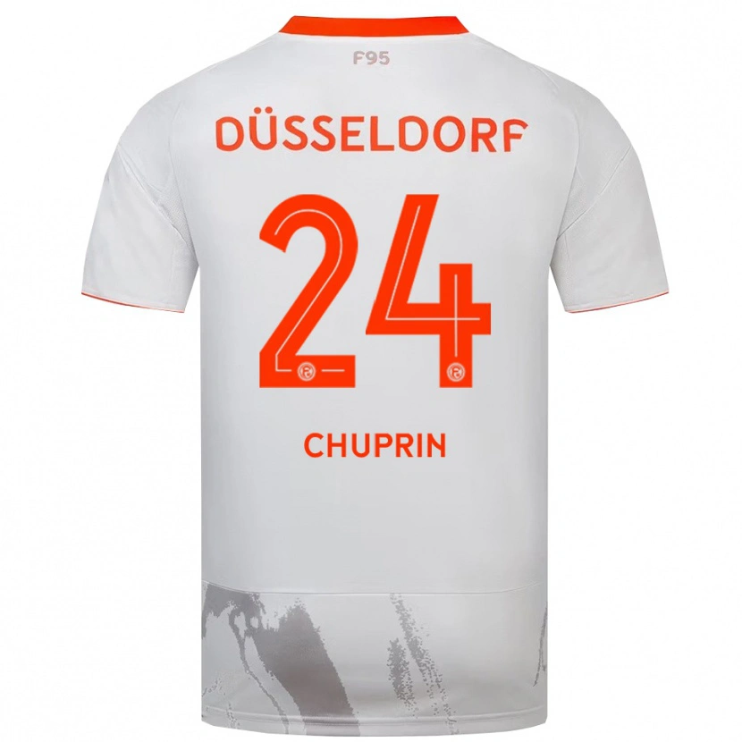 Danxen Herren Ivan Chuprin #24 Weiß Orange Auswärtstrikot Trikot 2025/26 T-Shirt Österreich