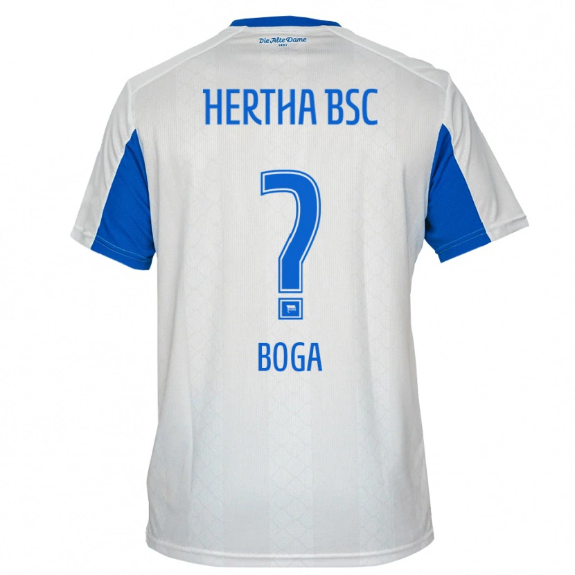 Danxen Herren Serkan Boga #0 Weiß Blau Auswärtstrikot Trikot 2025/26 T-Shirt Österreich