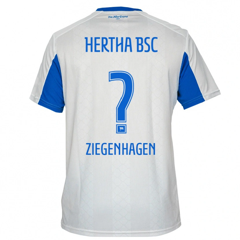 Danxen Herren Kevin Ziegenhagen #0 Weiß Blau Auswärtstrikot Trikot 2025/26 T-Shirt Österreich