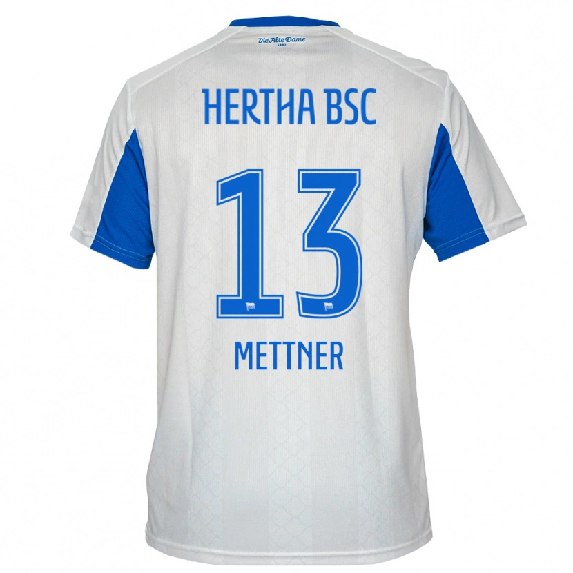 Danxen Herren Ella Mettner #13 Weiß Blau Auswärtstrikot Trikot 2025/26 T-Shirt Österreich