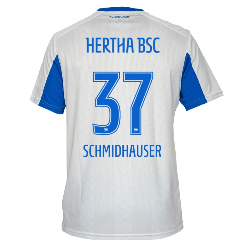 Danxen Herren Oliver Schmidhauser #37 Weiß Blau Auswärtstrikot Trikot 2025/26 T-Shirt Österreich