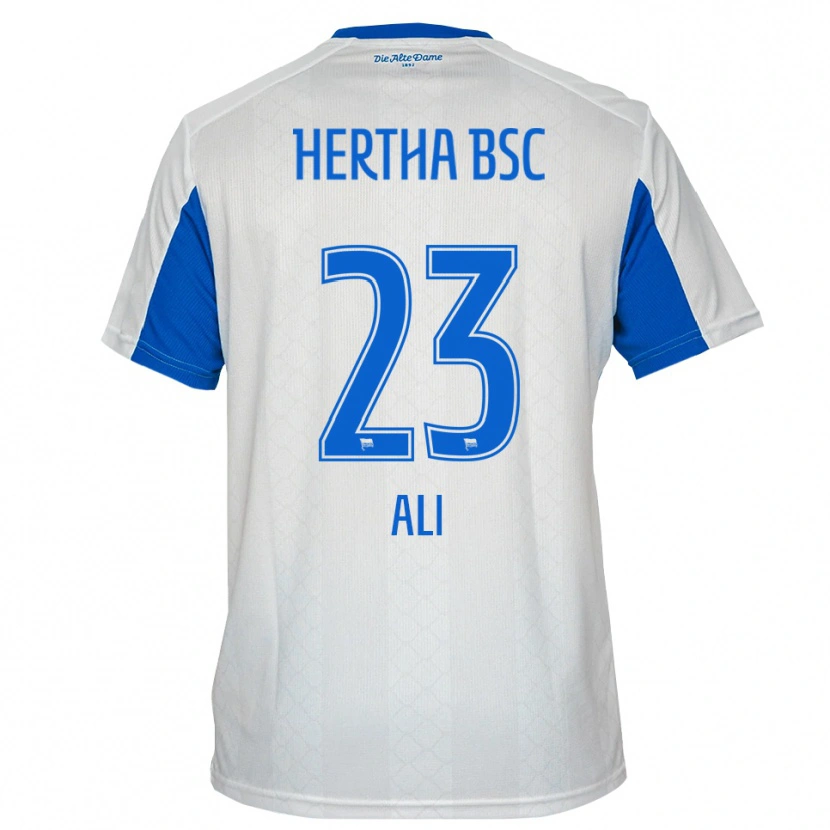 Danxen Herren Denniz Ali #23 Weiß Blau Auswärtstrikot Trikot 2025/26 T-Shirt Österreich