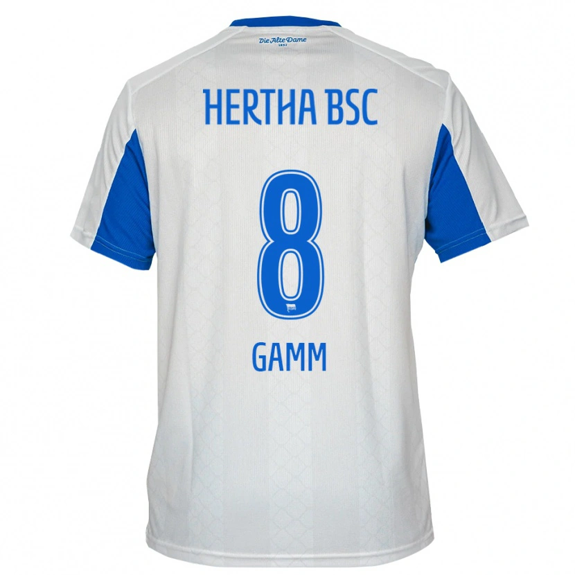 Danxen Herren Giorgio Gamm #8 Weiß Blau Auswärtstrikot Trikot 2025/26 T-Shirt Österreich
