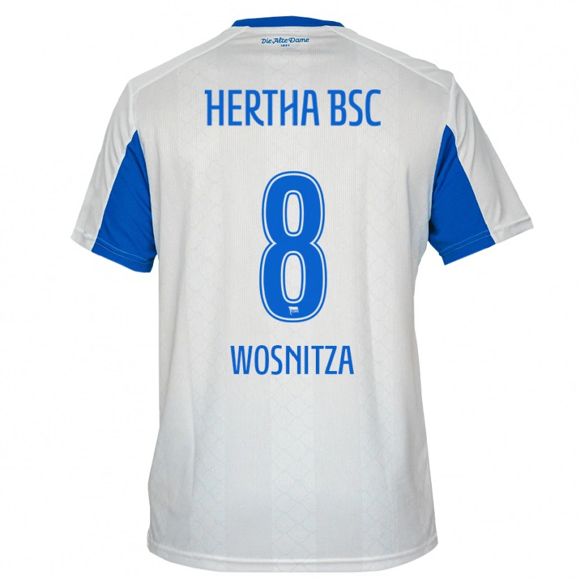 Danxen Herren Noah Wosnitza #8 Weiß Blau Auswärtstrikot Trikot 2025/26 T-Shirt Österreich