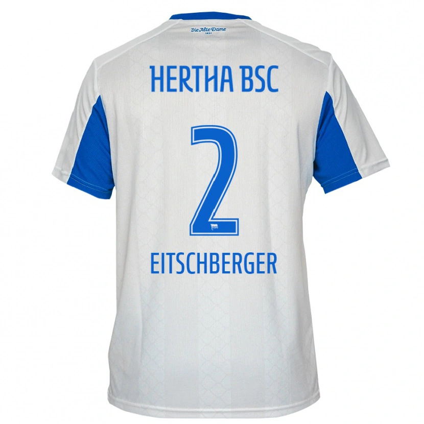 Danxen Herren Julian Eitschberger #2 Weiß Blau Auswärtstrikot Trikot 2025/26 T-Shirt Österreich