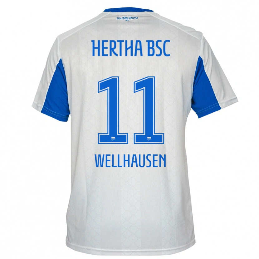 Danxen Herren Elfie Wellhausen #11 Weiß Blau Auswärtstrikot Trikot 2025/26 T-Shirt Österreich