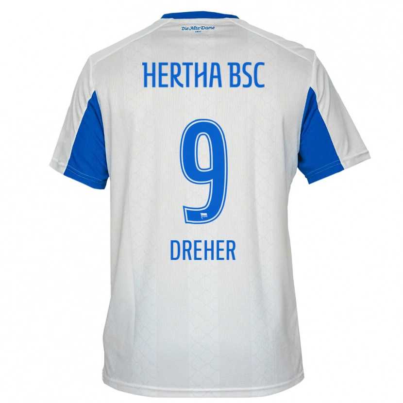 Danxen Herren Clara Dreher #9 Weiß Blau Auswärtstrikot Trikot 2025/26 T-Shirt Österreich