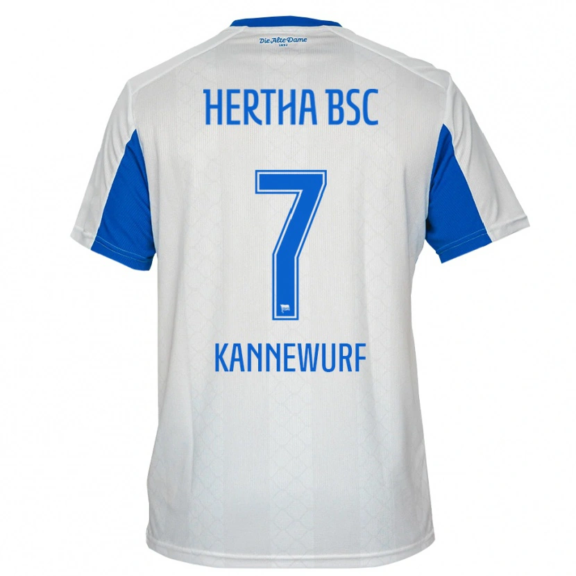 Danxen Herren Liam Kannewurf #7 Weiß Blau Auswärtstrikot Trikot 2025/26 T-Shirt Österreich