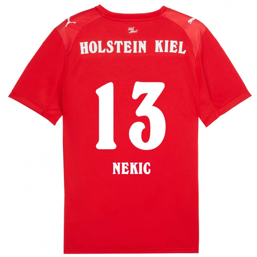 Danxen Herren Ivan Nekic #13 Rot Blau Auswärtstrikot Trikot 2025/26 T-Shirt Österreich