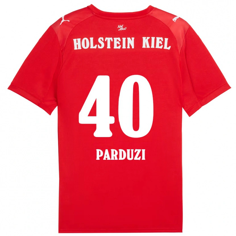 Danxen Herren Leon Parduzi #40 Rot Blau Auswärtstrikot Trikot 2025/26 T-Shirt Österreich