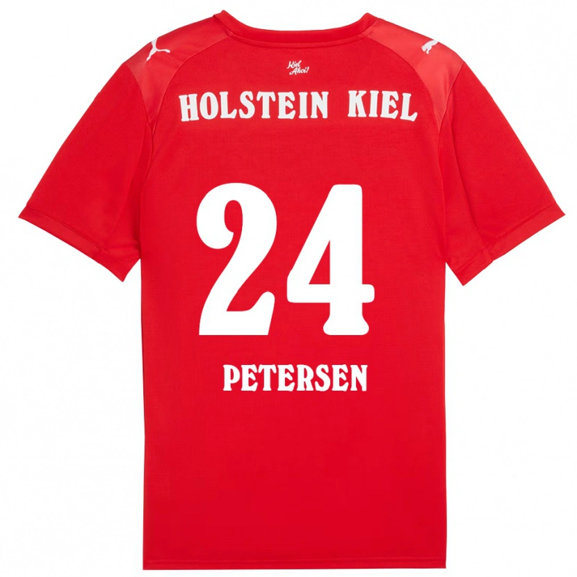 Danxen Herren Malte Petersen #24 Rot Blau Auswärtstrikot Trikot 2025/26 T-Shirt Österreich