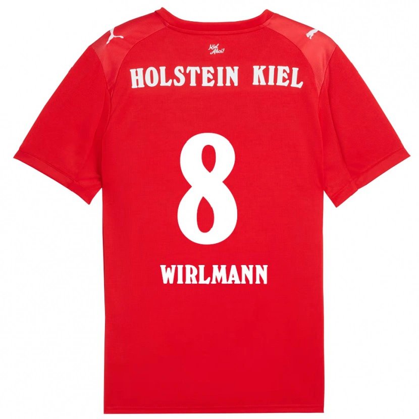 Danxen Herren Finn Wirlmann #8 Rot Blau Auswärtstrikot Trikot 2025/26 T-Shirt Österreich