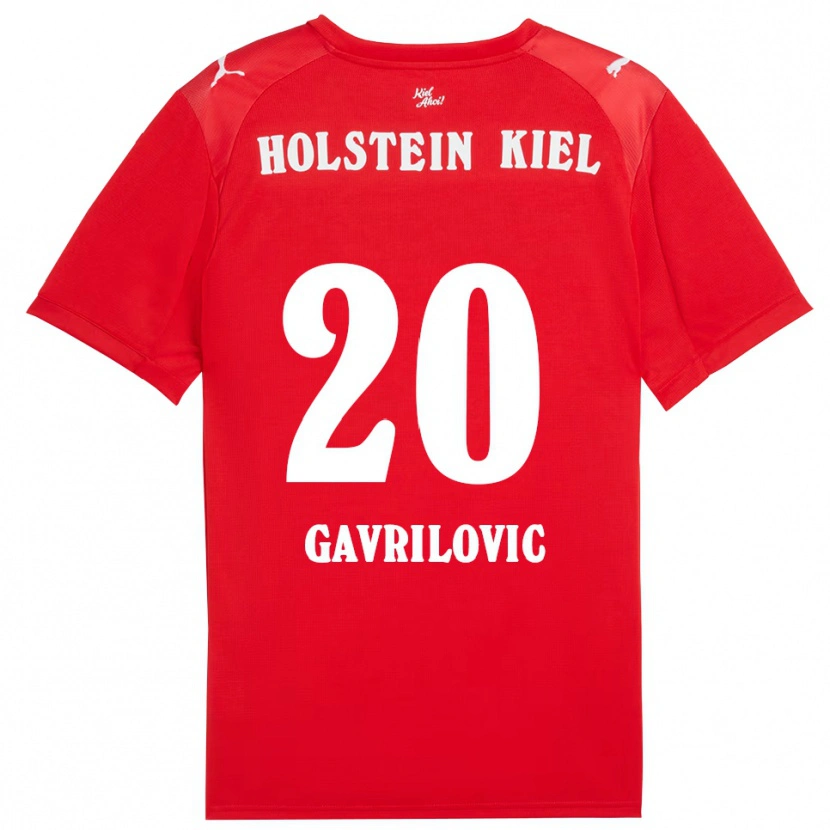 Danxen Herren Helena Gavrilovic #20 Rot Blau Auswärtstrikot Trikot 2025/26 T-Shirt Österreich
