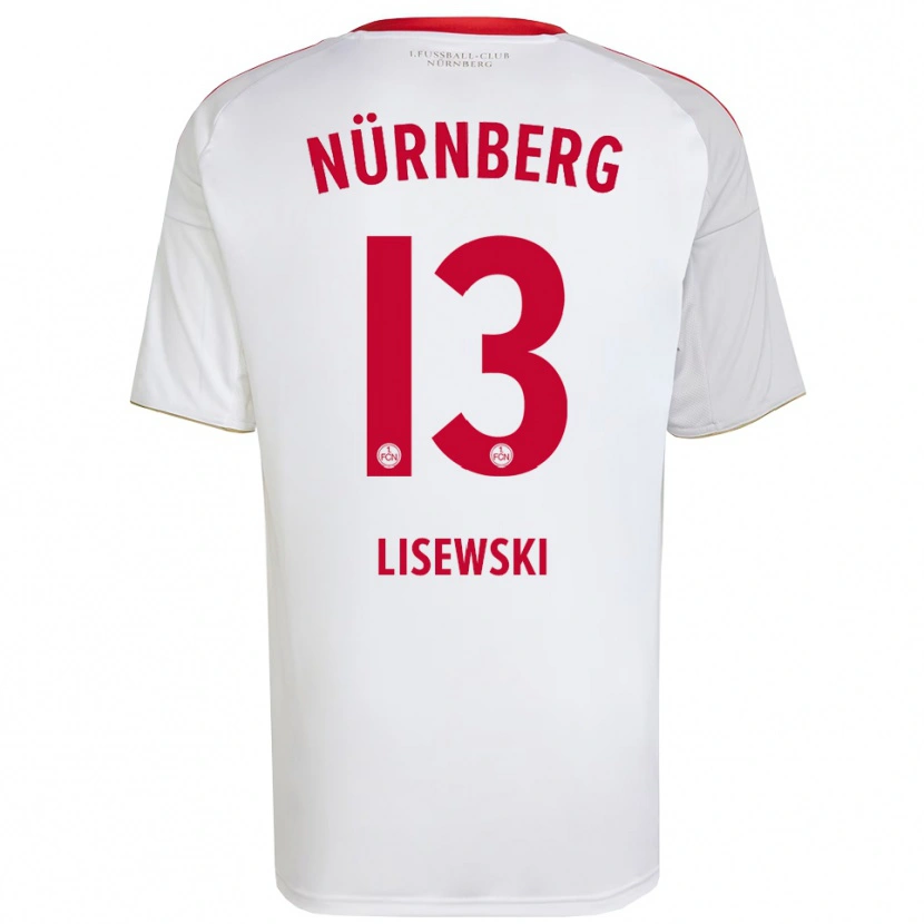 Danxen Herren Robin Lisewski #13 Weiß Rot Auswärtstrikot Trikot 2025/26 T-Shirt Österreich