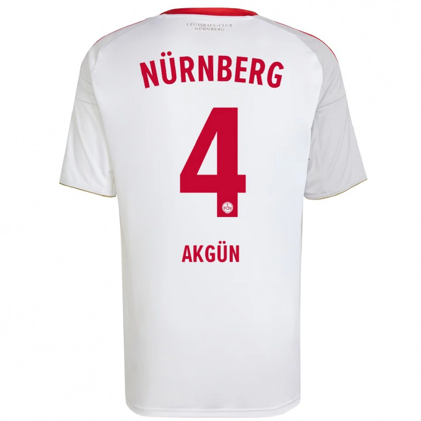 Danxen Herren Esad Akgün #4 Weiß Rot Auswärtstrikot Trikot 2025/26 T-Shirt Österreich