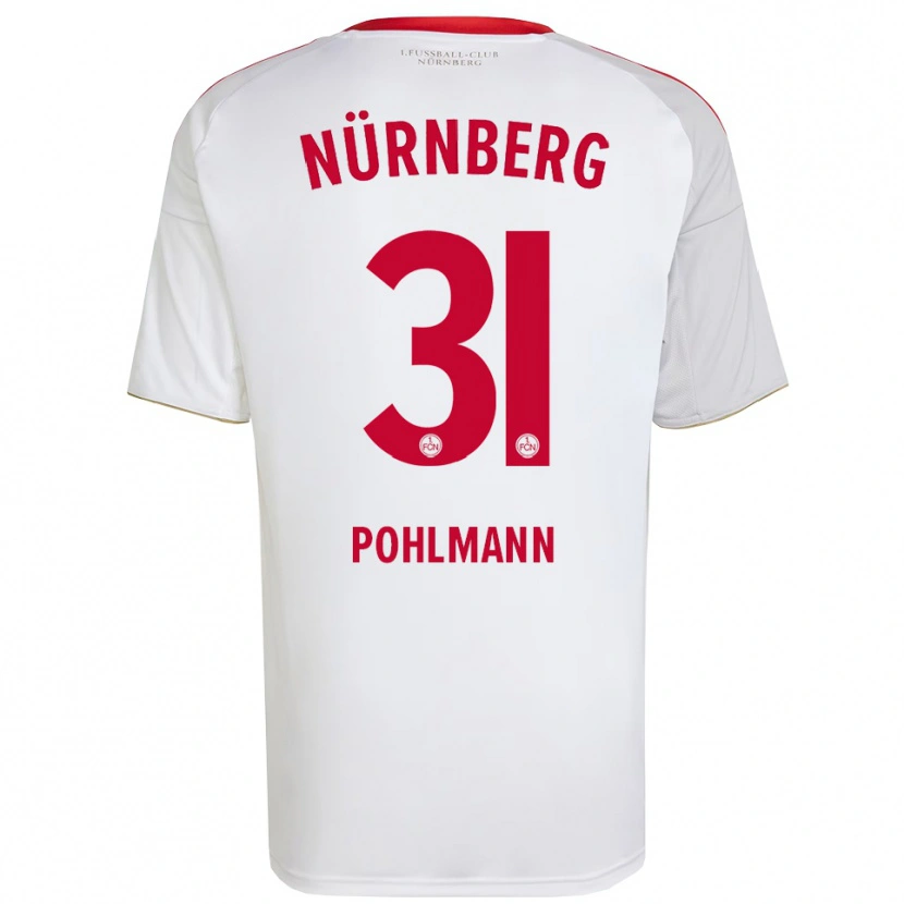Danxen Herren Lennart Pohlmann #31 Weiß Rot Auswärtstrikot Trikot 2025/26 T-Shirt Österreich