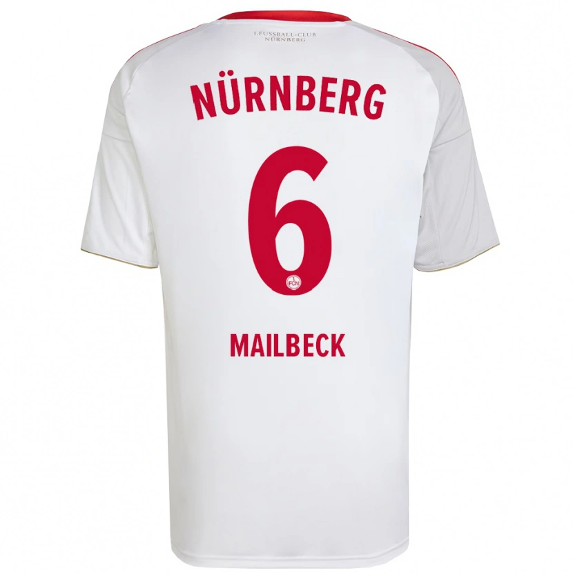 Danxen Herren Alina Mailbeck #6 Weiß Rot Auswärtstrikot Trikot 2025/26 T-Shirt Österreich