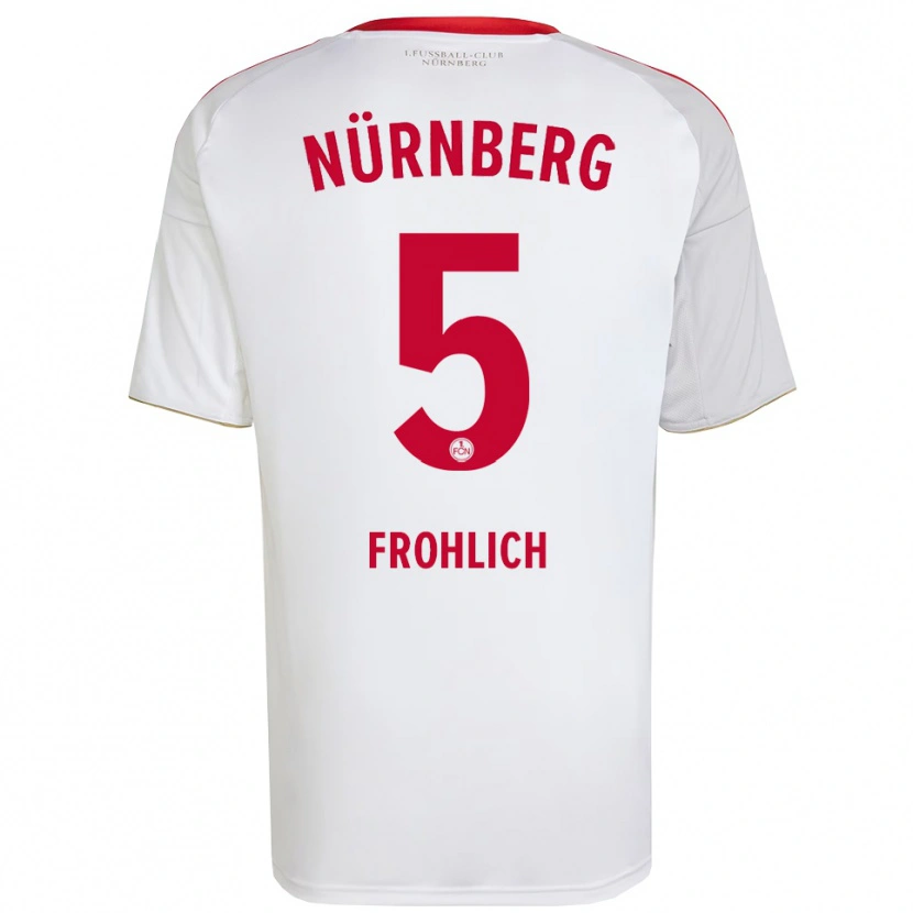Danxen Herren Clara Fröhlich #5 Weiß Rot Auswärtstrikot Trikot 2025/26 T-Shirt Österreich