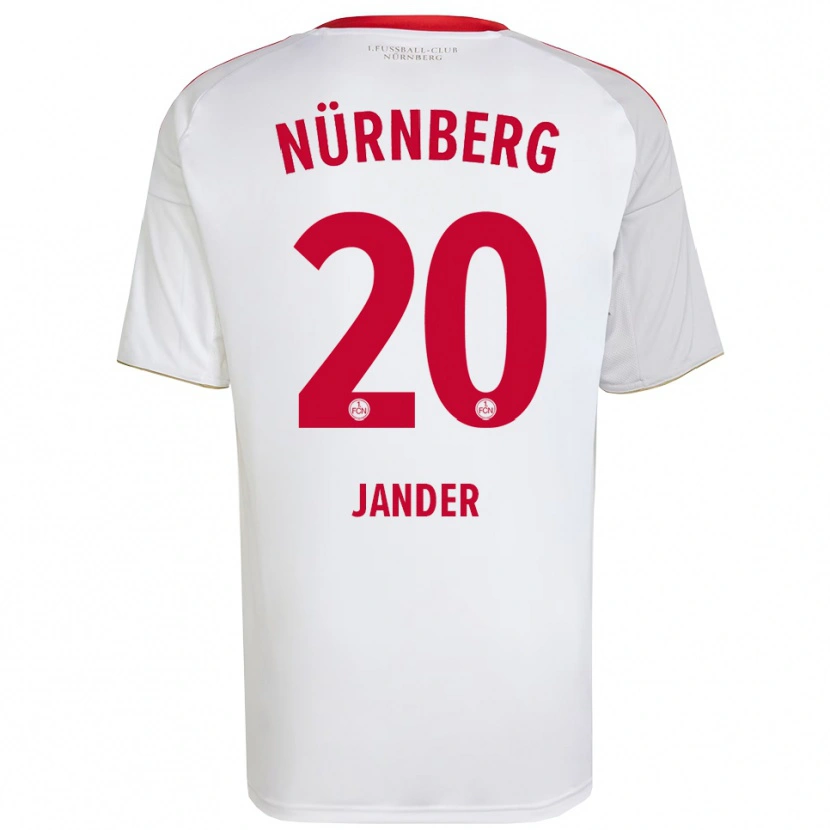 Danxen Herren Caspar Jander #20 Weiß Rot Auswärtstrikot Trikot 2025/26 T-Shirt Österreich