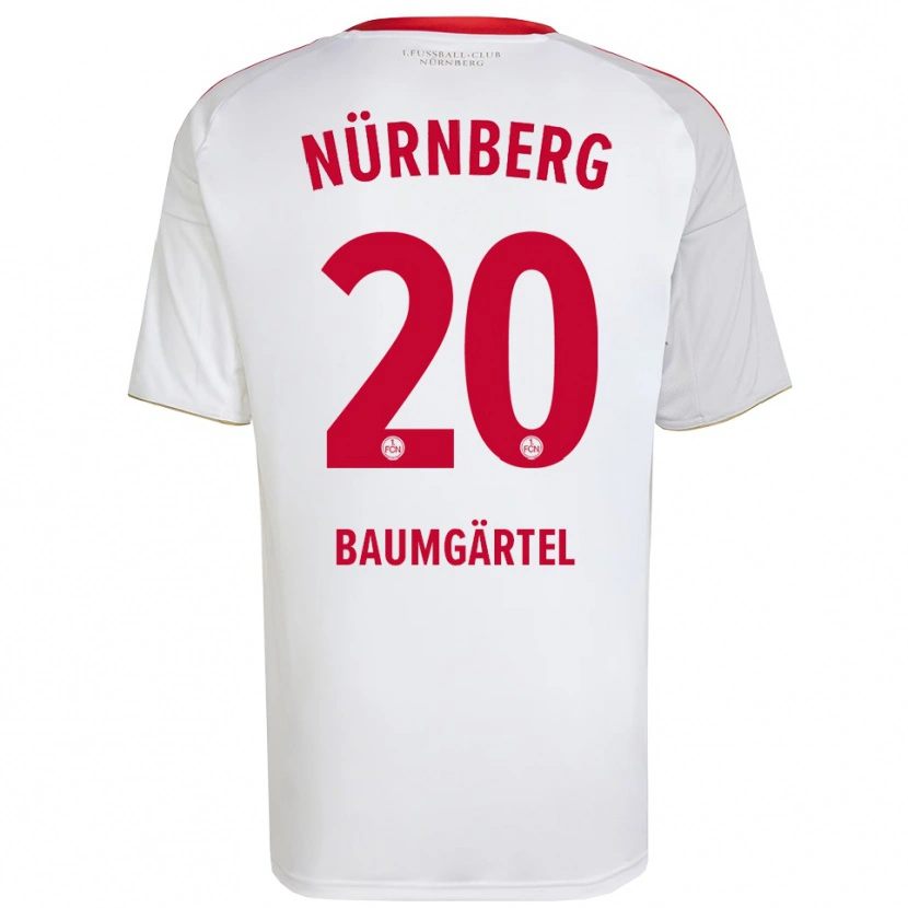 Danxen Herren Jacqueline Baumgärtel #20 Weiß Rot Auswärtstrikot Trikot 2025/26 T-Shirt Österreich