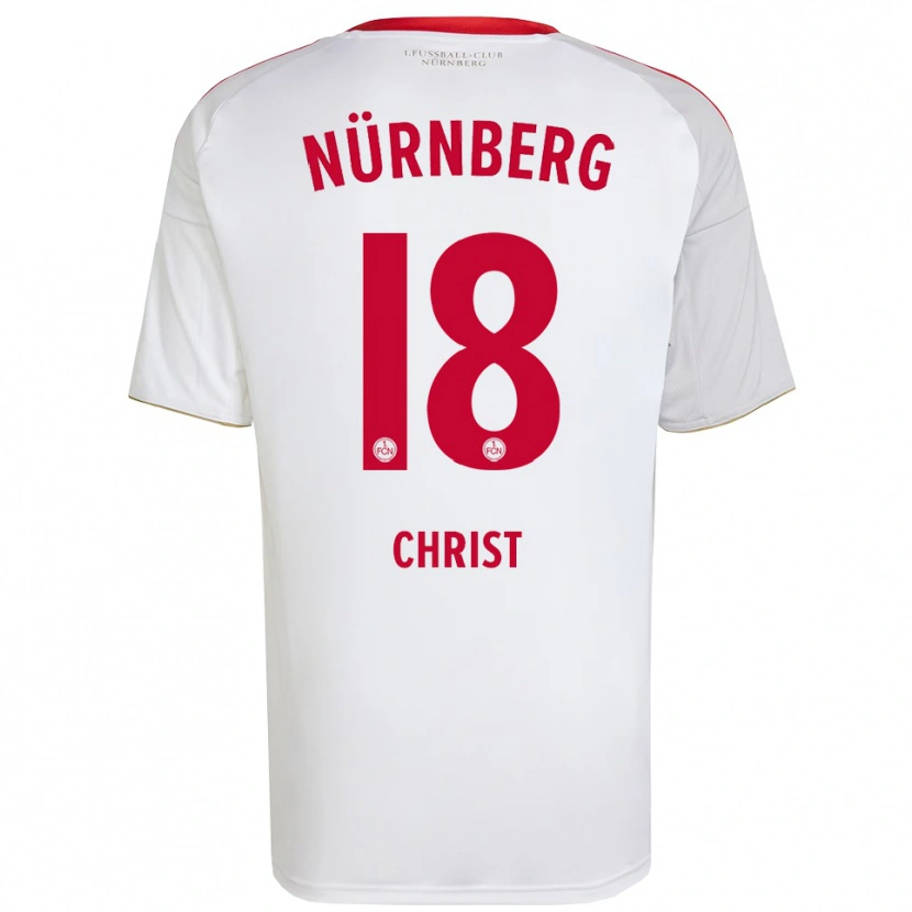 Danxen Herren Maurice Christ #18 Weiß Rot Auswärtstrikot Trikot 2025/26 T-Shirt Österreich