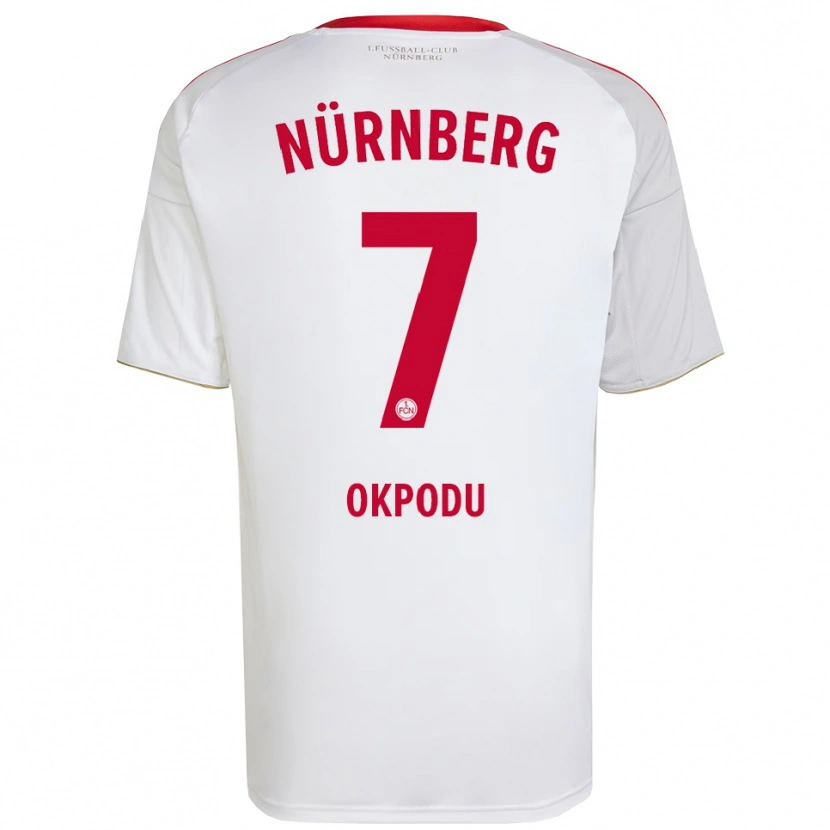 Danxen Herren David Okpodu #7 Weiß Rot Auswärtstrikot Trikot 2025/26 T-Shirt Österreich