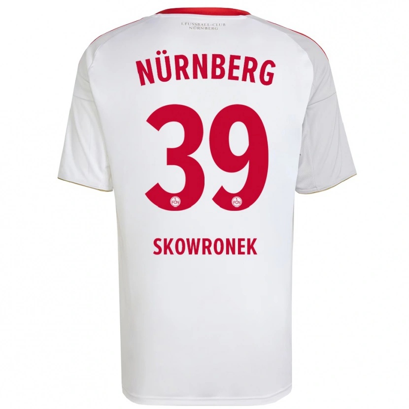 Danxen Herren Joel Skowronek #39 Weiß Rot Auswärtstrikot Trikot 2025/26 T-Shirt Österreich