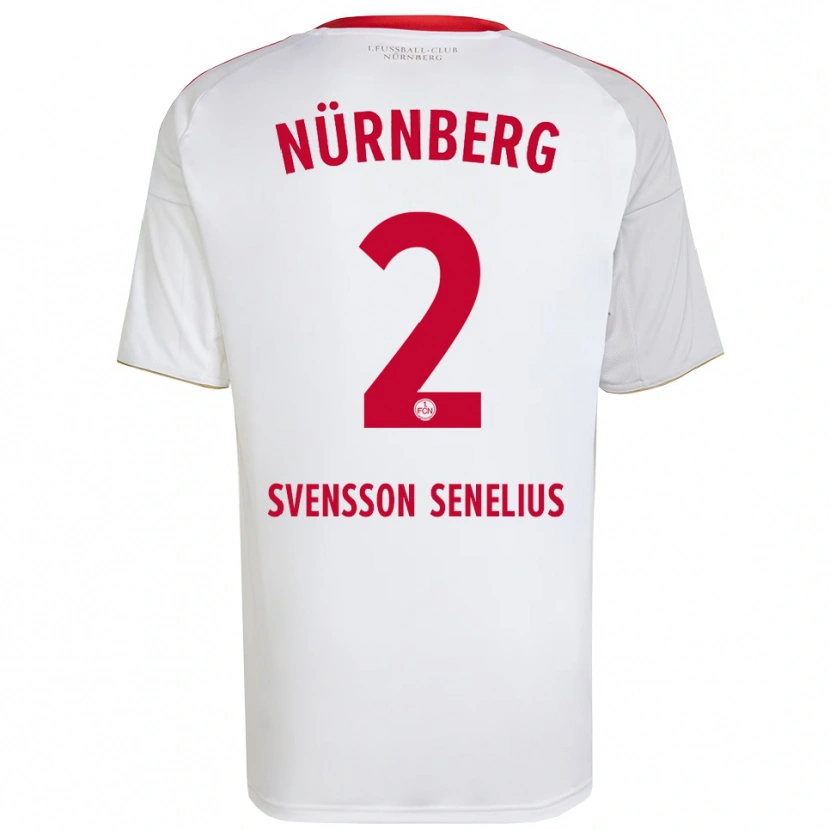 Danxen Herren Klara Svensson Senelius #2 Weiß Rot Auswärtstrikot Trikot 2025/26 T-Shirt Österreich