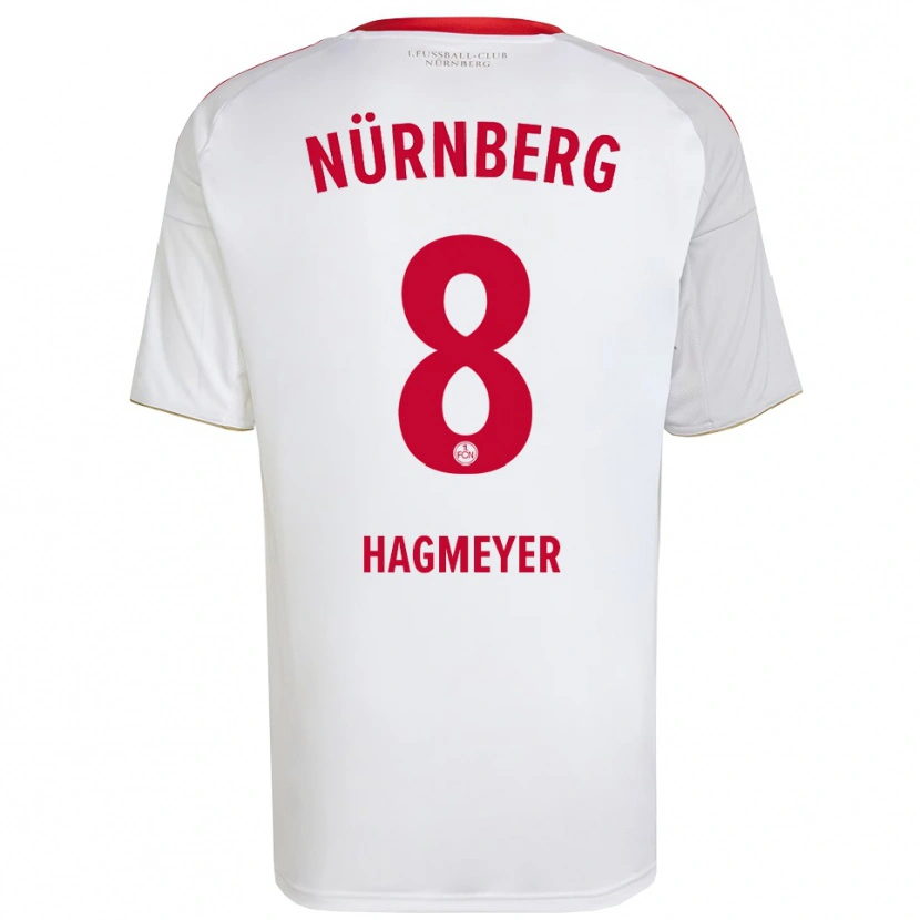 Danxen Herren Ben Hagmeyer #8 Weiß Rot Auswärtstrikot Trikot 2025/26 T-Shirt Österreich