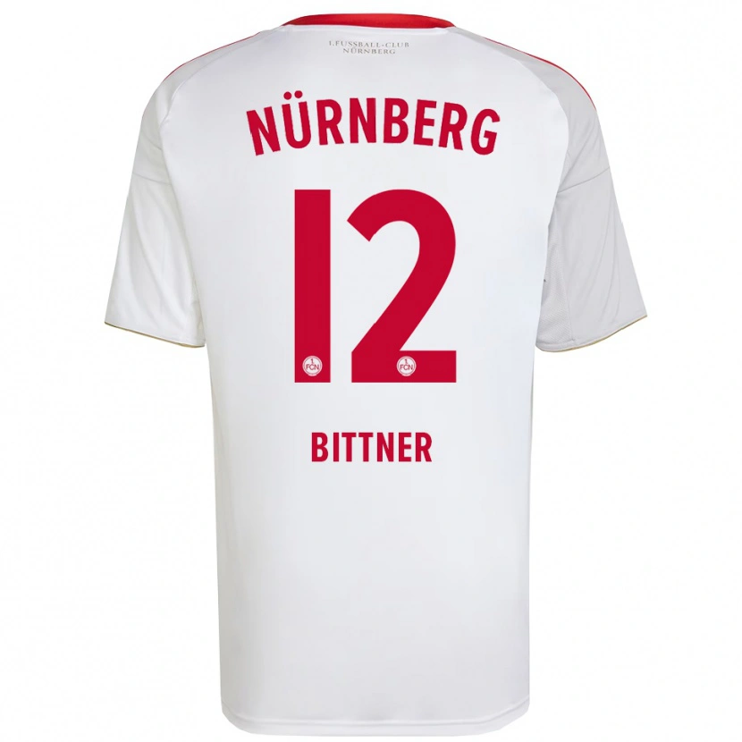 Danxen Herren Liam Bittner #12 Weiß Rot Auswärtstrikot Trikot 2025/26 T-Shirt Österreich