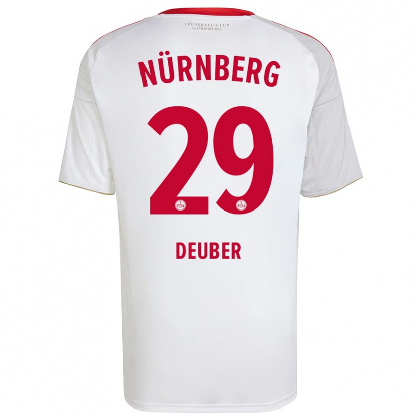 Danxen Herren Hanna Deuber #29 Weiß Rot Auswärtstrikot Trikot 2025/26 T-Shirt Österreich