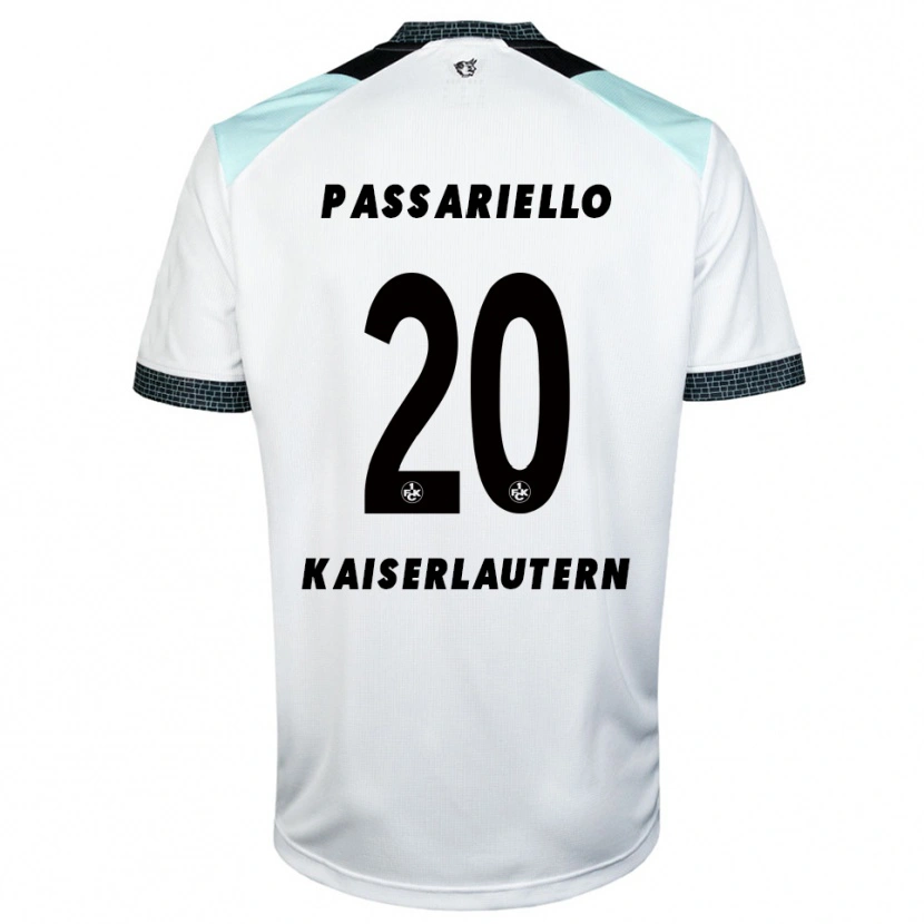 Danxen Herren Federico Passariello #20 Weiß Schwarz Auswärtstrikot Trikot 2025/26 T-Shirt Österreich