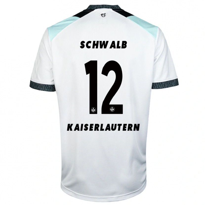 Danxen Herren Yannick Schwalb #12 Weiß Schwarz Auswärtstrikot Trikot 2025/26 T-Shirt Österreich