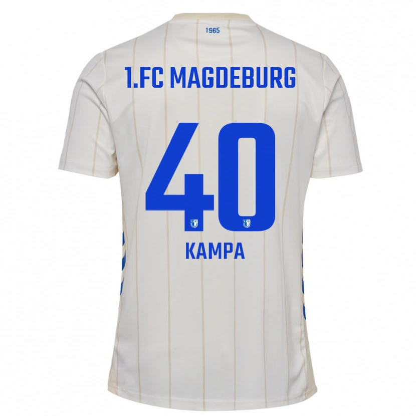 Danxen Herren Robert Kampa #40 Weiß Blau Auswärtstrikot Trikot 2025/26 T-Shirt Österreich