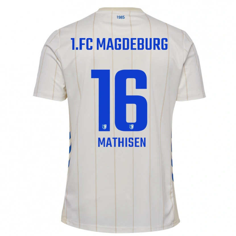Danxen Herren Marcus Mathisen #16 Weiß Blau Auswärtstrikot Trikot 2025/26 T-Shirt Österreich