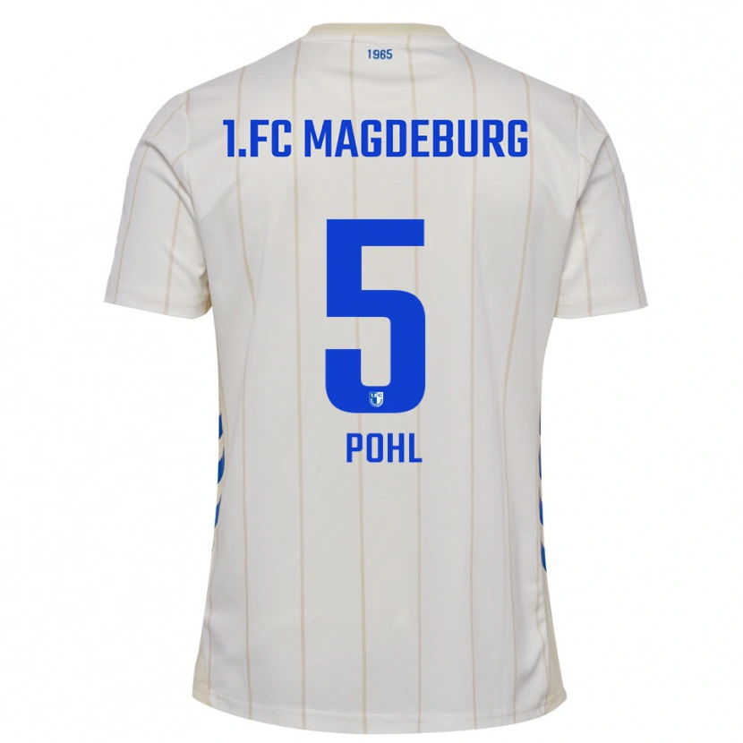 Danxen Herren Marvin Pohl #5 Weiß Blau Auswärtstrikot Trikot 2025/26 T-Shirt Österreich