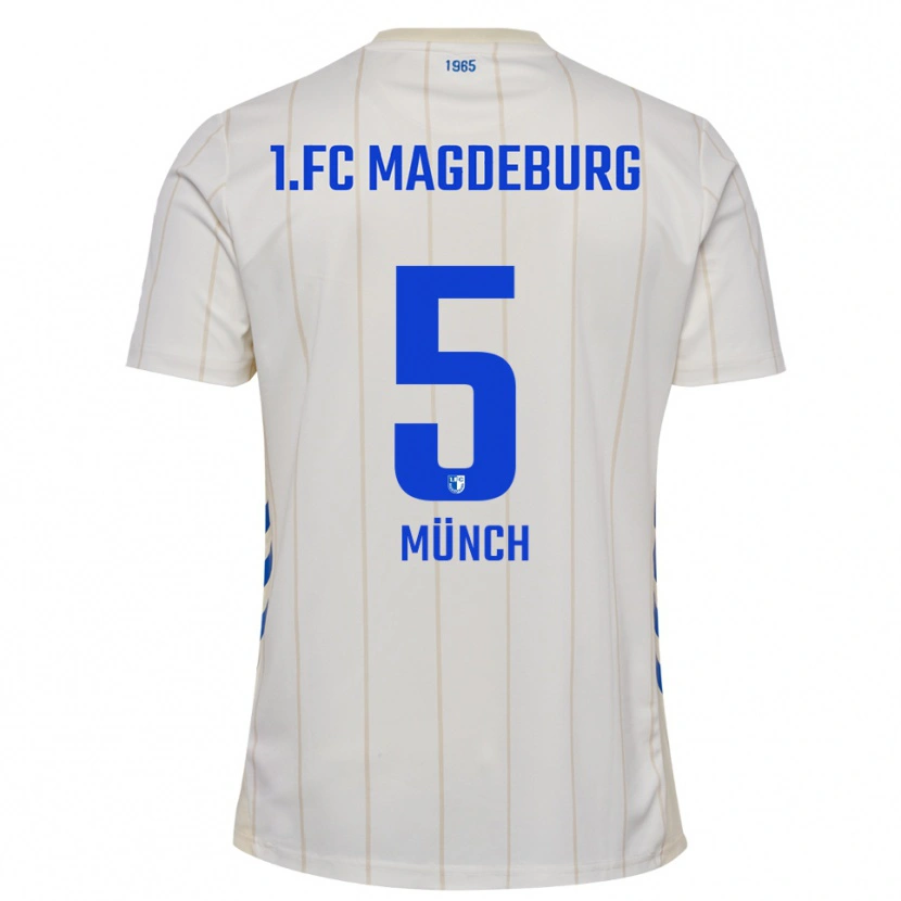 Danxen Herren Isabell Münch #5 Weiß Blau Auswärtstrikot Trikot 2025/26 T-Shirt Österreich