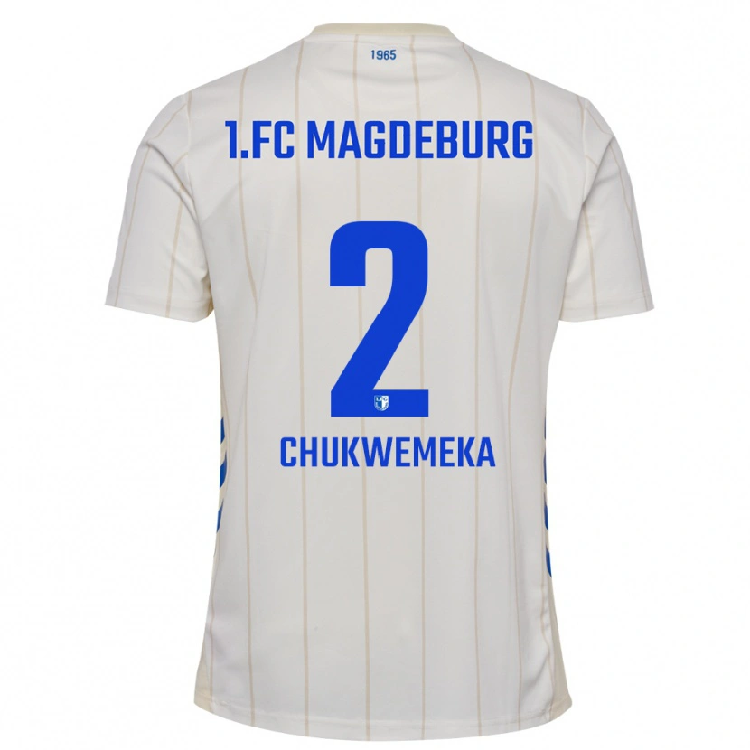 Danxen Herren Stancy Chukwemeka #2 Weiß Blau Auswärtstrikot Trikot 2025/26 T-Shirt Österreich