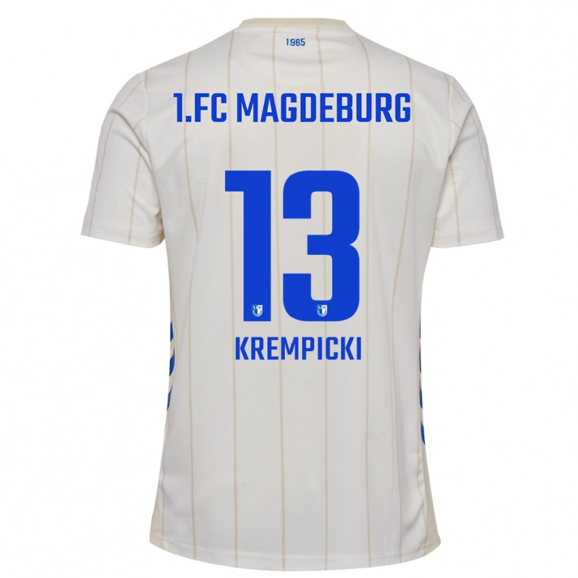 Danxen Herren Connor Krempicki #13 Weiß Blau Auswärtstrikot Trikot 2025/26 T-Shirt Österreich