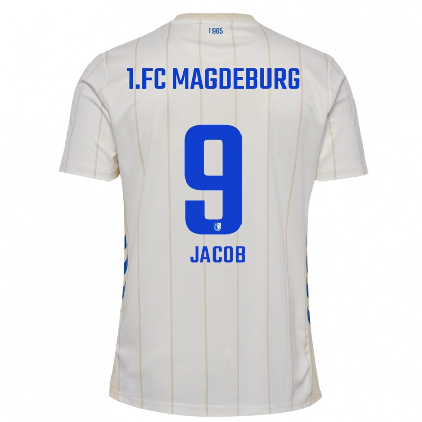 Danxen Herren Tyler Jacob #9 Weiß Blau Auswärtstrikot Trikot 2025/26 T-Shirt Österreich