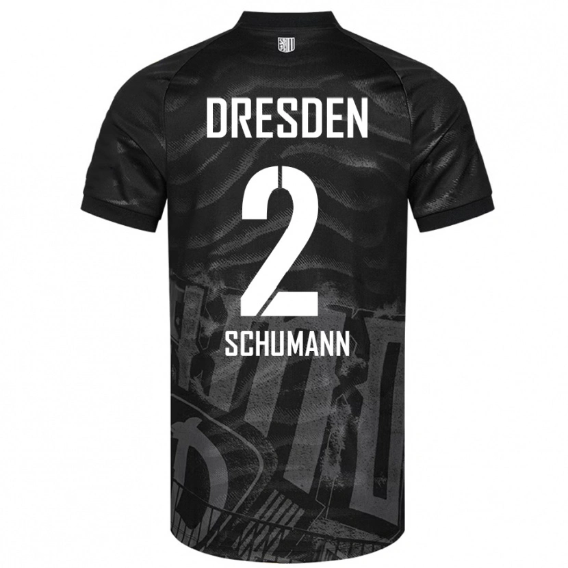 Danxen Herren Anton Schumann #2 Schwarz Grau Auswärtstrikot Trikot 2025/26 T-Shirt Österreich