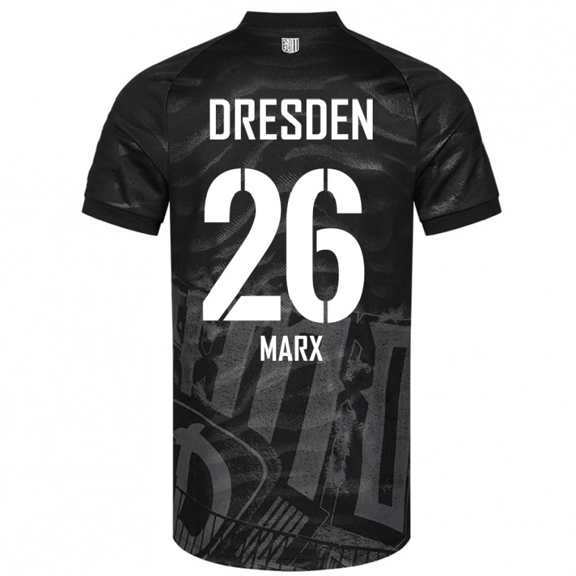 Danxen Herren Jan-Hendrik Marx #26 Schwarz Grau Auswärtstrikot Trikot 2025/26 T-Shirt Österreich