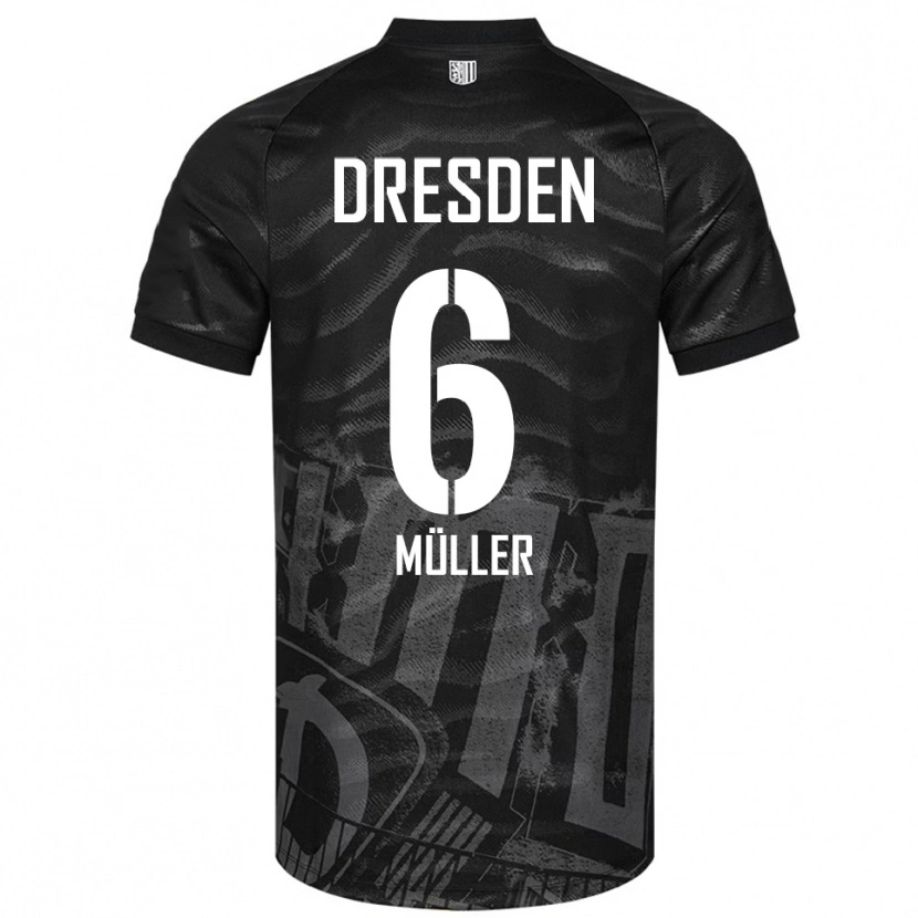 Danxen Herren Friedrich Müller #6 Schwarz Grau Auswärtstrikot Trikot 2025/26 T-Shirt Österreich